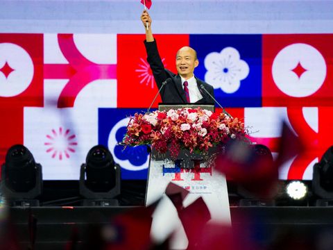 國慶籌備委員會主任委員韓國瑜表示,希望全國的人民都能發自內心愛護國旗,愛護中華民國。(圖片來源:臺北市政府觀光傳播局)