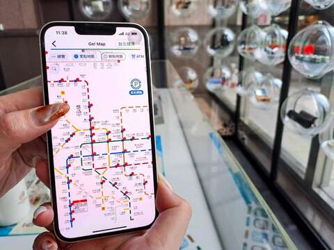 台北捷運Go App新增累點銷點地圖(圖片來源：臺北大眾捷運股份有限公司)
