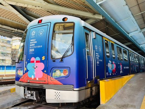 世壯運彩繪列車將行駛在雙北地區，成為一道亮麗的風景線(圖片來源：臺北市政府觀光傳播局)