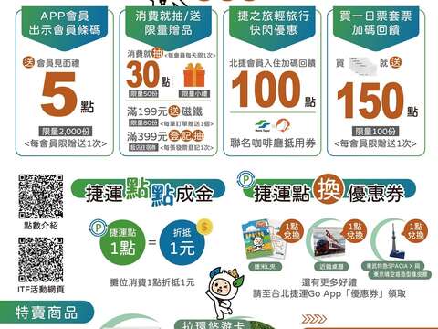 2024台北國際旅展，臺北捷運推出多項會員好康活動(圖片來源：臺北大眾捷運股份有限公司)