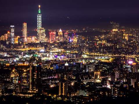 臺北夜景(圖片來源：臺北市政府觀光傳播局)