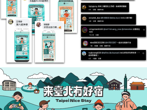 參與民眾熱烈留言回覆(圖片來源：臺北市政府觀光傳播局)