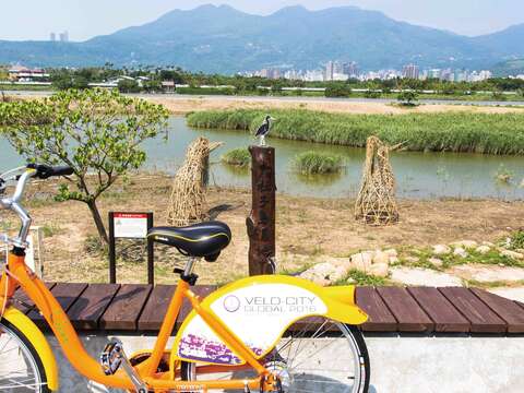 台北河濱自行車道獲選十大自行車經典路線之一。（攝影／潘俊霖）