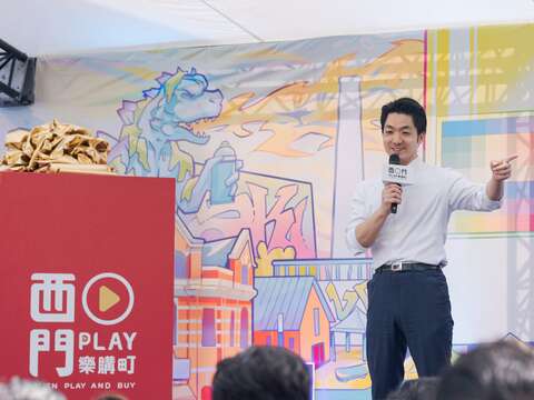 臺北市長蔣萬安致詞(圖片來源：臺北市商業處)