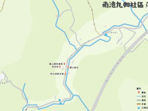 南港九如社區地圖(圖片來源：臺北市政府工務局大地工程處)