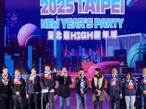 臺北市長蔣萬安祝福大家新年快樂。(圖片來源：臺北市政府觀光傳播局)