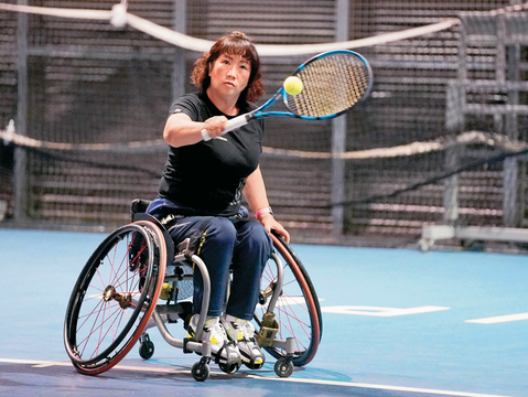輪椅網球選手呂嘉儀積極推動運動平權及適應體育觀念。(圖/台北市體育局)