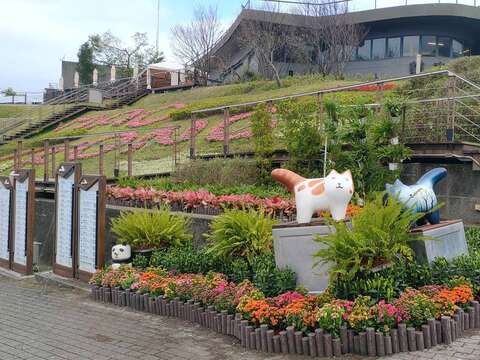 貓空貓纜站打卡小景(圖片來源：臺北市政府工務局公園路燈工程管理處)