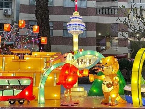 2025台北燈節「北門展區」包含大邱在內共有16個友好燈組，持續透過藝術、文化與國際接軌，感受臺北融合異國風情。(圖片來源：臺北市政府觀光傳播局)
