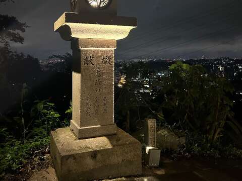 靜謐石燈籠夜間光環境(圖片來源：臺北市政府工務局大地工程處)