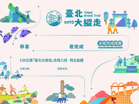 完成證書(圖片來源:臺北市政府工務局大地工程處)