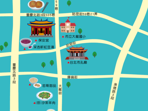 保安宮週邊地圖
