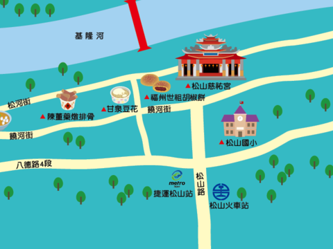 慈祐宮週邊地圖
