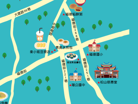慈惠堂周邊地圖