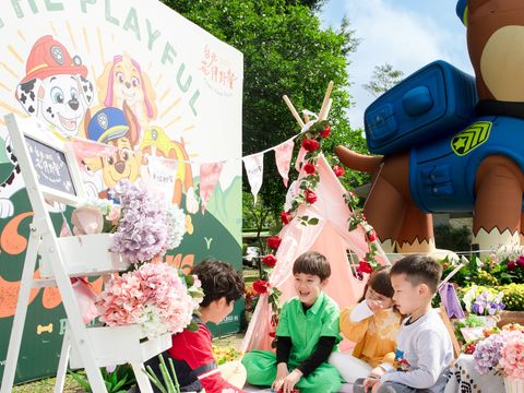「汪汪隊立大功」大型氣偶於3月8日至16日於大安森林公園展出(二)(圖片來源：臺北市政府觀光傳播局)