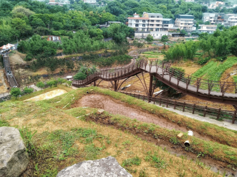 稻浪棧橋(圖片來源：臺北市政府工務局大地工程處)