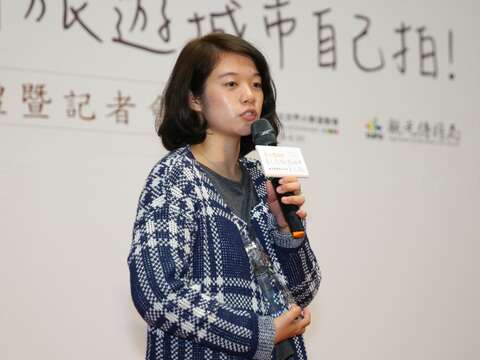 影片類第一名林香齡於頒獎典禮上分享拍攝歷程。