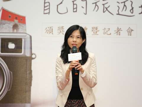 臺北市觀光傳播局副局長陳譽馨感謝所有投稿的民眾，拍攝出多元的臺北。