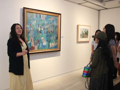 順益台灣美術館典藏展導覽活動(圖片來源:臺北市政府文化局)