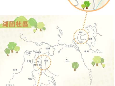 北投湖田社區地圖(圖片來源：臺北市政府工務局大地工程處)