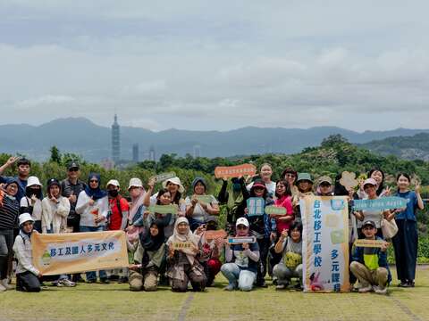 氣晴朗時在慈音山莊能眺望台北101。(圖片來源:臺北市政府勞動局)