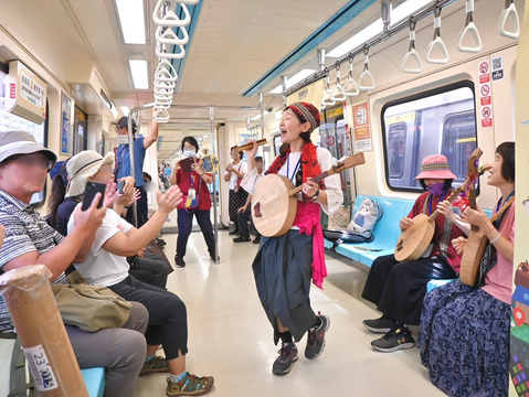 「2025新北投車站 捷運那卡西 月琴一直NOW」活動過程(圖片來源:臺北大眾捷運股份有限公司)