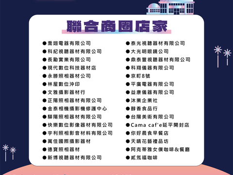 商圈特約店家(圖片來源:臺北市商業處)