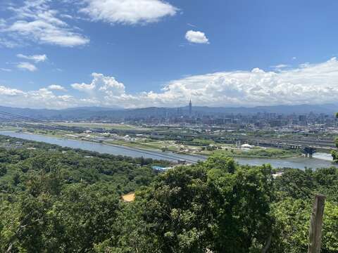 基隆河與101遠景(圖片來源：臺北市政府工務局大地工程處)