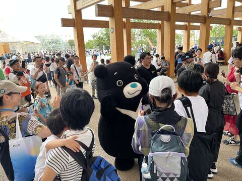 熊讚魅力登場大阪世博(圖片來源：臺北市政府觀光傳播局)