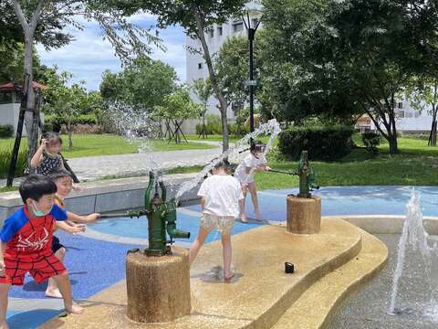 迪化休閒運動公園遊戲場(圖片來源：臺北市政府工務局衛生下水道工程處)