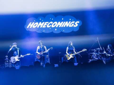 JAM JAM ASIA亞洲音樂節表演團體Homecomings(圖片來源：臺北市政府文化局)