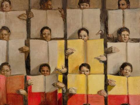 Card Stunt X ( White Yellow and Red) (圖片來源：臺北市政府文化局)