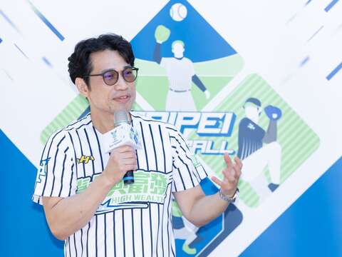 臺北市政府體育局湯茂宇副局長表示，希望可以利用球員的影響力，讓社會大眾關注環境議題。(圖片來源:臺北市政府體育局)