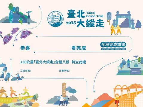 2025完成證書樣式(圖片來源:臺北市政府工務局大地工程處)