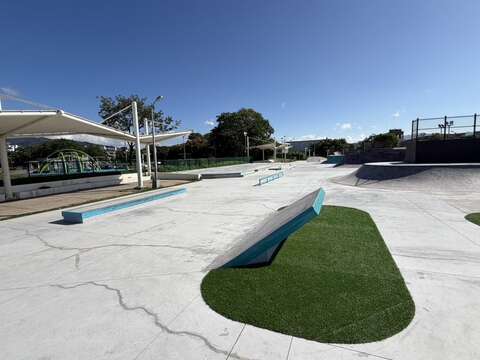 內湖休閒運動公園極限運動場新手區(圖片來源：臺北市政府工務局衛生下水道工程處)
