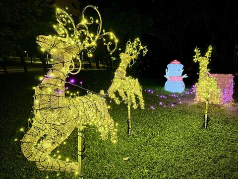 大安森林公園聖誕奇境燈區（圖片來源：臺北市政府觀光傳播局）