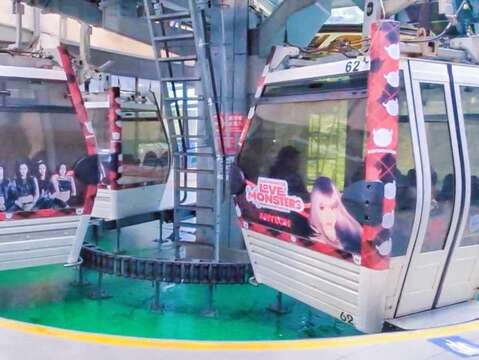BABYMONSTER 限定貓空纜車(圖片來源:臺北大眾捷運股份有限公司)
