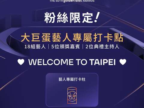 邀請大家跟著臺北市一同應援(圖片來源:臺北市政府觀光傳播局)