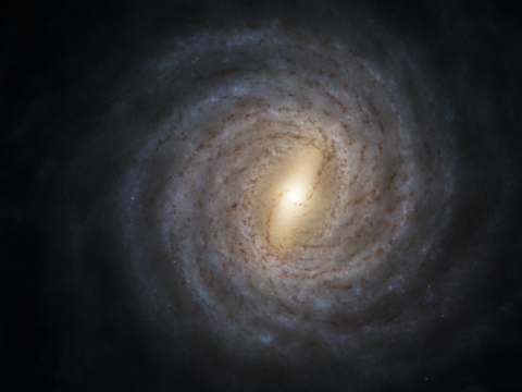 銀河系概念圖。（影像來源：ESA/Gaia/DPAC）