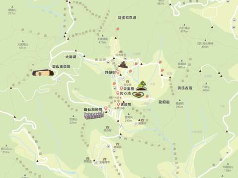 白石湖社區地圖（圖片來源：臺北市政府工務局大地工程處）