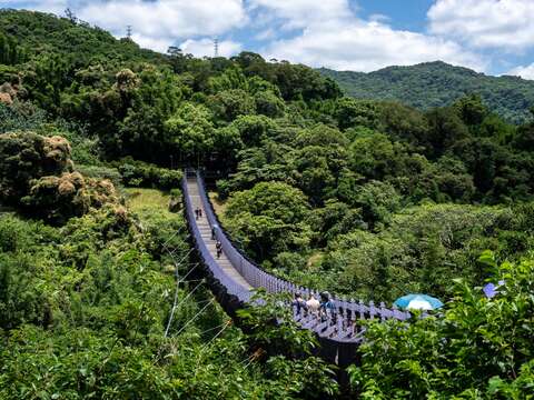 白石湖吊橋（圖片來源：臺北市政府工務局大地工程處）