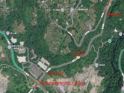平面示意圖(圖片來源:臺北市政府工務局大地工程處)