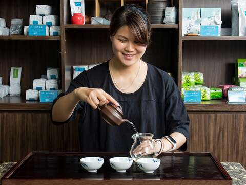 寶堂蝶米希望讓飲茶成為人們生活的習慣。（攝影／劉德媛）