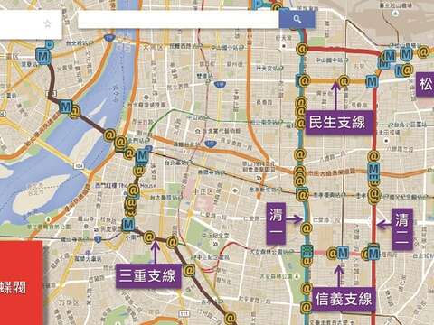 將輸水管線和地圖整合應用研發出「重要輸水管線Google地圖版」,提升工作效率。(圖/ 臺北自來水事業處提供) 