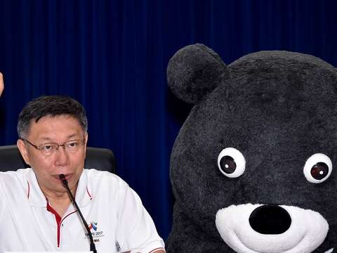 柯市長肯定臺北世大運轉播設備及各家電視台、製作公司的付出