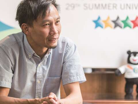 張勝傑從世大運籌備小組時期即加入團隊。(攝影/梁忠賢)