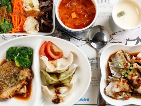 天和鮮物海島食堂的健康鮮魚套餐,適合銀髮族食用。(攝影/楊智仁)