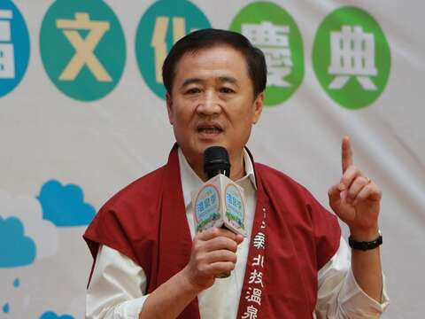陳副市長親臨記者會致詞並祈求今年活動順利