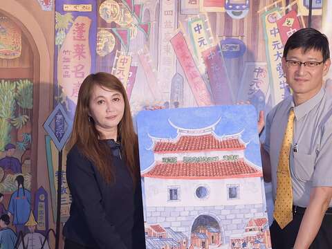 觀傳局與悠遊卡公司合作，預計於10月下旬推出郭雪湖畫作〈昔日西門情景〉悠遊卡