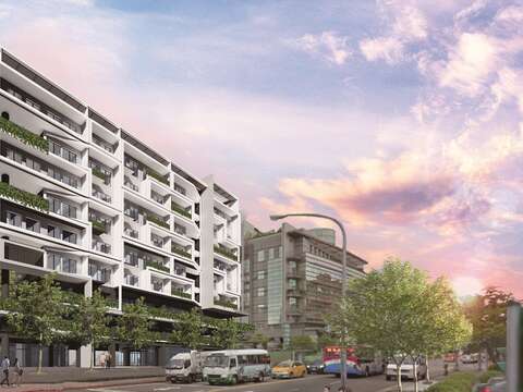 內湖舊宗段公共住宅以新穎的現代風格規畫設計。(示意圖/台北市政府都市發展局提供)